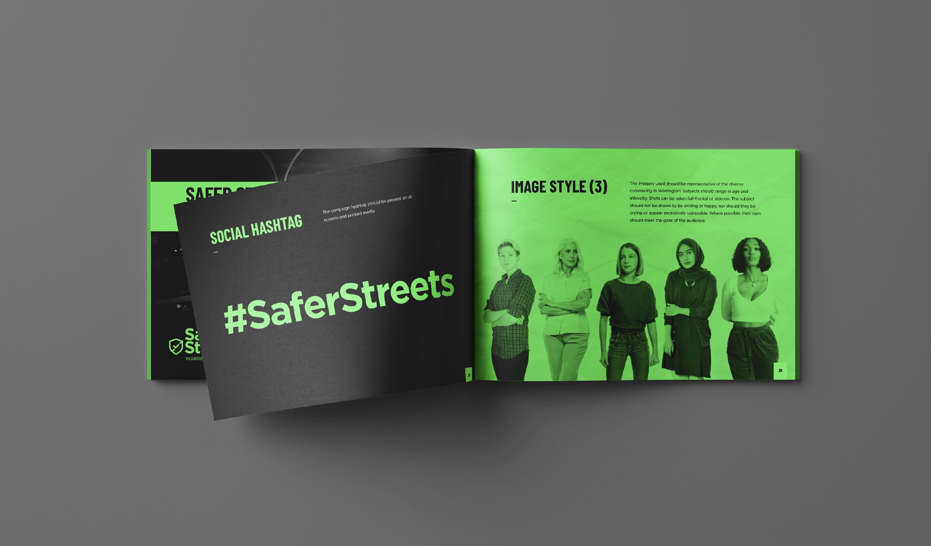 Safer Streets Warrington Graphic Design project