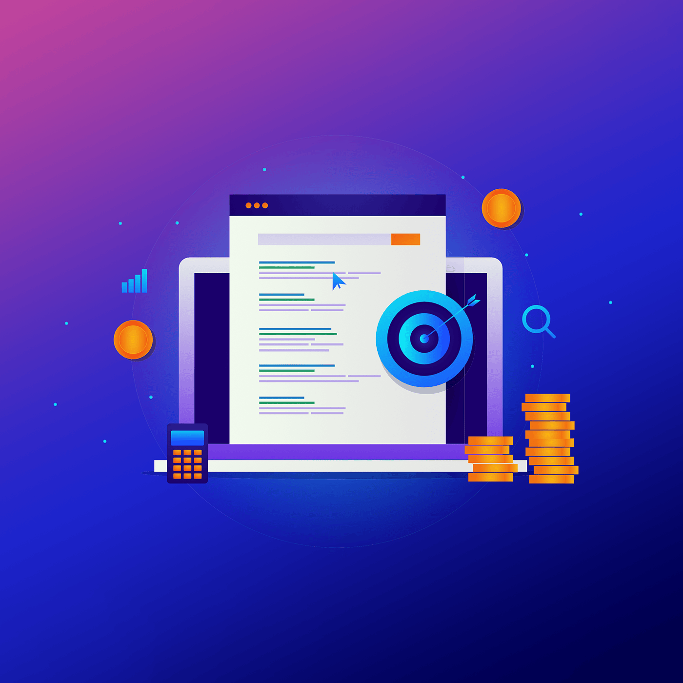 PPC for business graphic visualisation